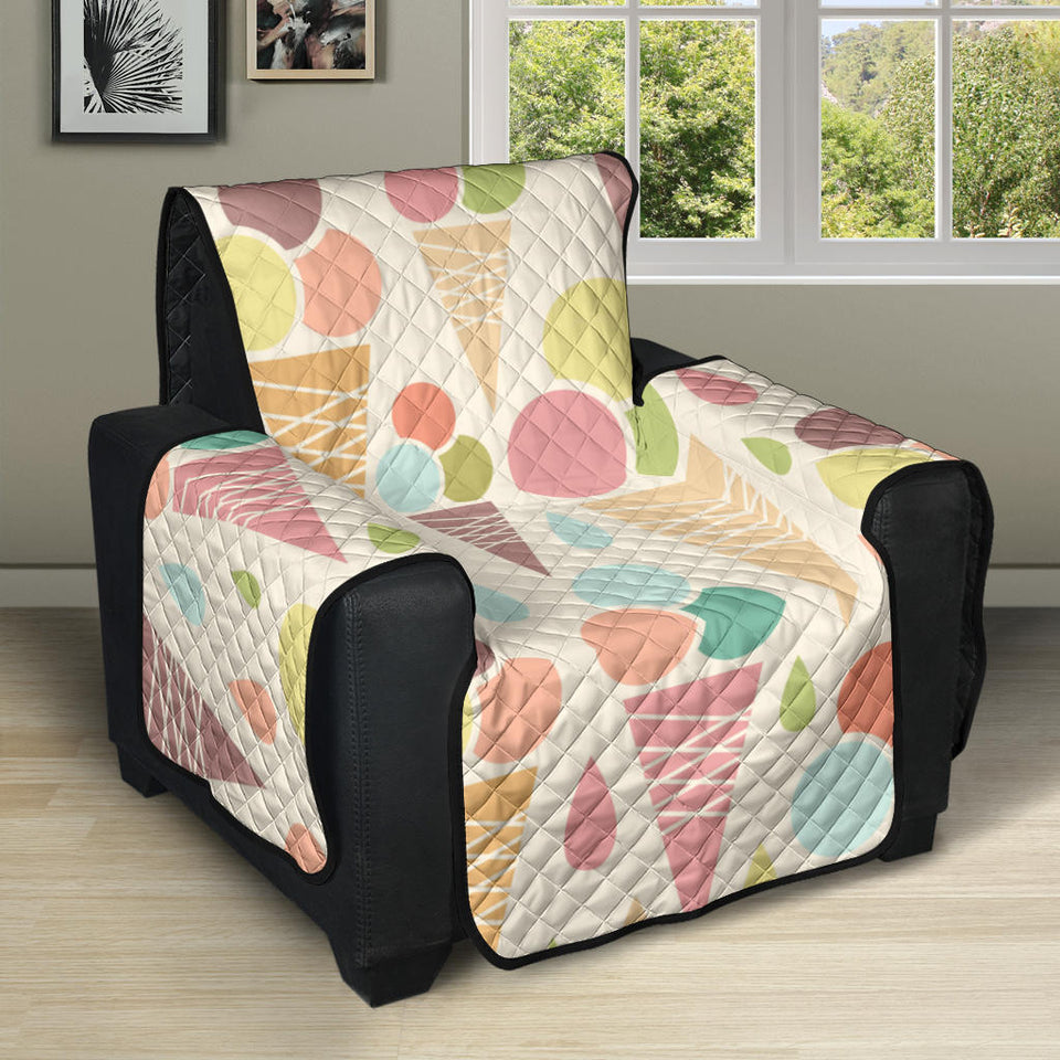 Ice cream cone pattern Recliner Cover Protector