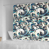 Japanese Wave Pattern Shower Curtain Fulfilled In US