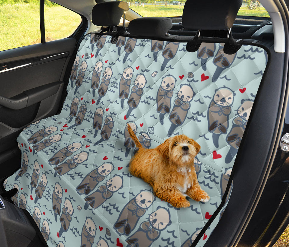 Lovely Sea Otter Pattern Dog Car Seat Covers