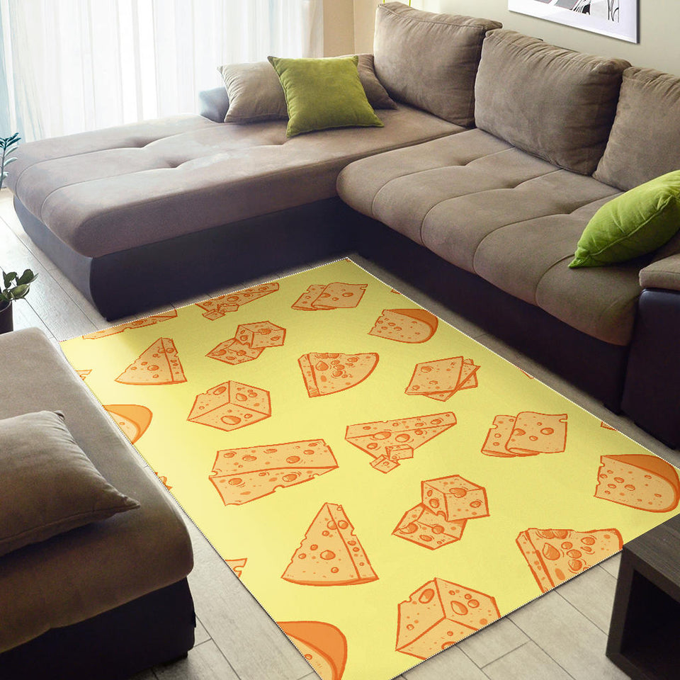 Cheese Design Pattern Area Rug