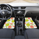 Guava Pattern Front And Back Car Mats