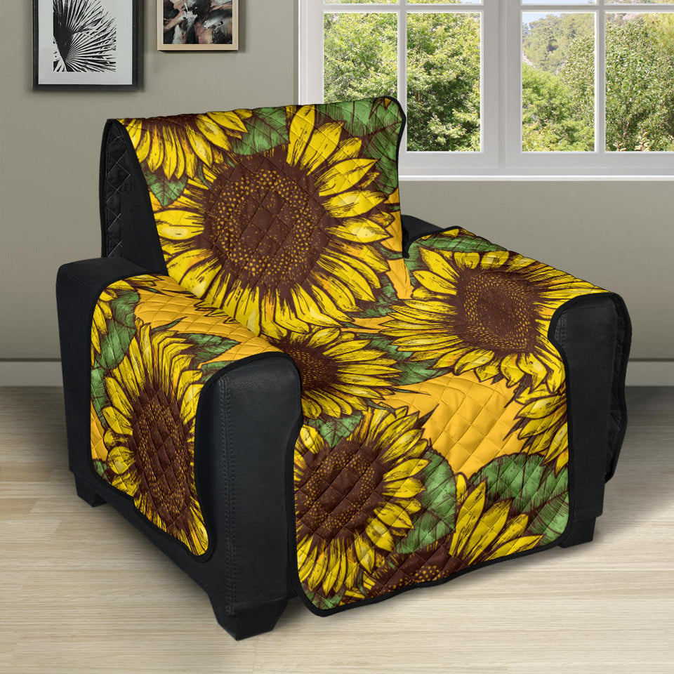 Sunflower pattern Recliner Cover Protector