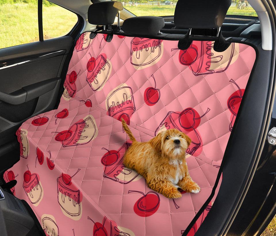 Cake Cherry Pattern Dog Car Seat Covers
