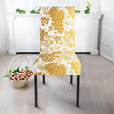 Gold Grape Pattern Dining Chair Slipcover