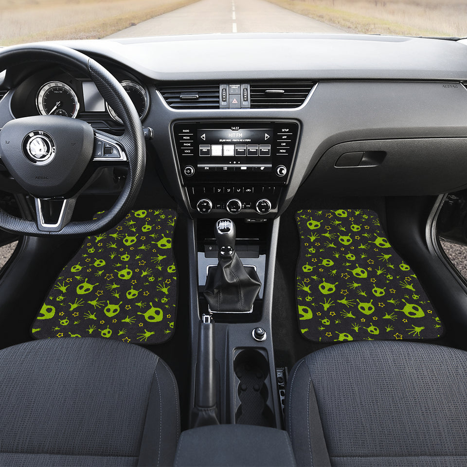 Alien Pattern Print Design 02 Front Car Mats