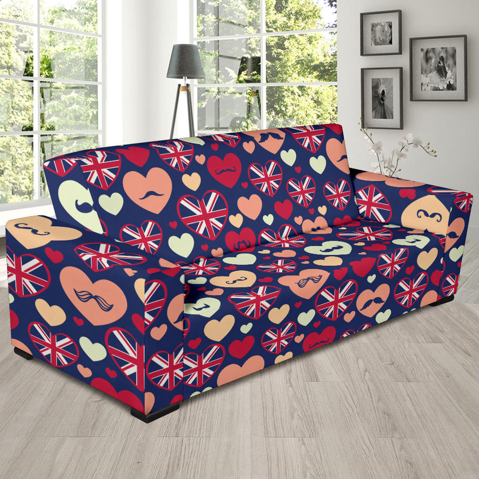 British Pattern Print Design 02 Sofa Slipcover