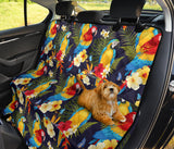 Colorful Parrot Flower Pattern Dog Car Seat Covers