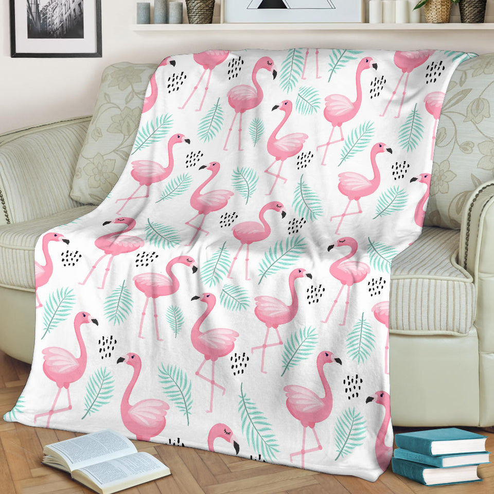 Cute Flamingo Pattern Premium Blanket