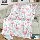 Cute Flamingo Pattern Premium Blanket