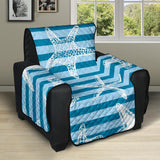 Starfish blue blackground Recliner Cover Protector