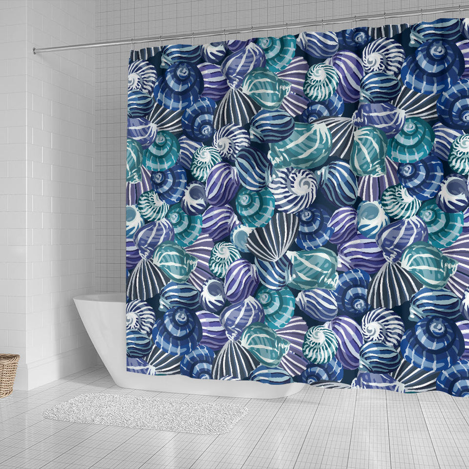 Shell Design Pattern Shower Curtain Fulfilled In US