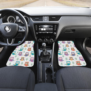 Cute Owl Pattern Front Car Mats