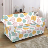 Colorful Onions White Background Loveseat Couch Slipcover