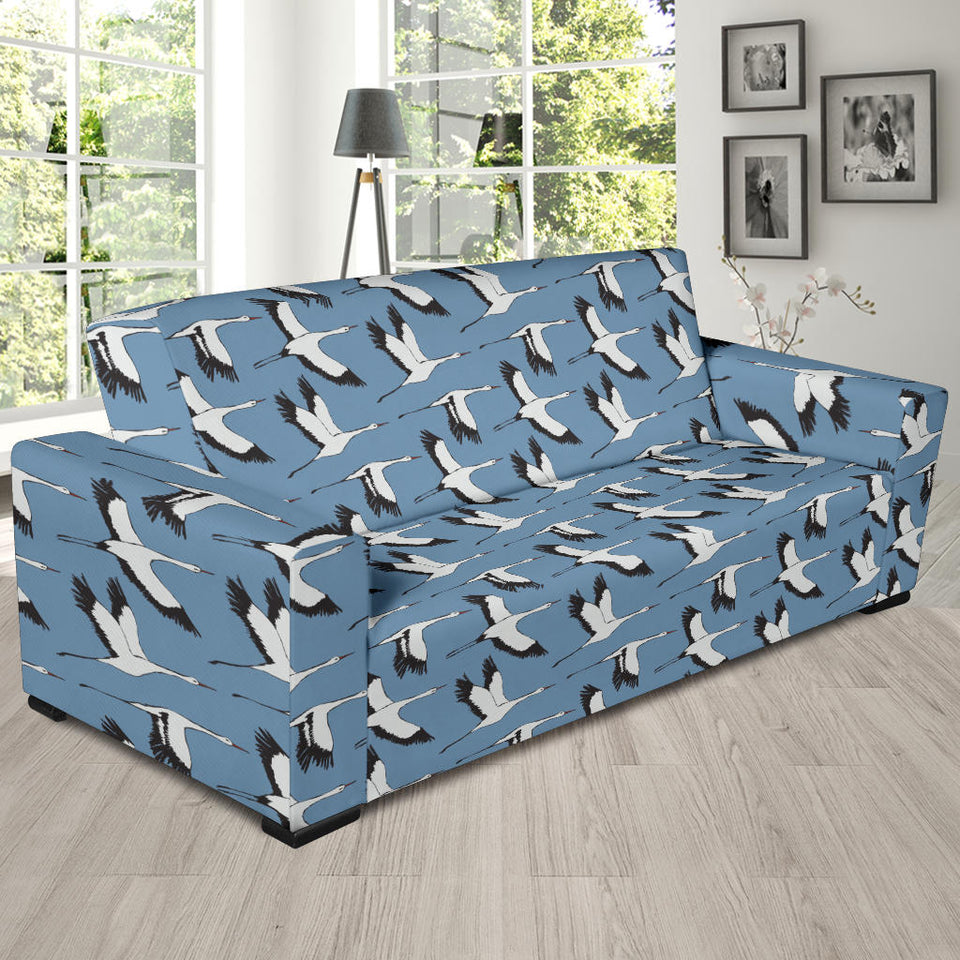 Seagull Pattern Print Design 04  Sofa Slipcover