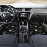 Space Pattern Front And Back Car Mats