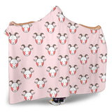 Cute Goat Pattern Hooded Blanket