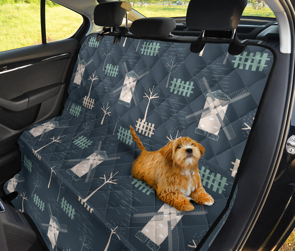 Windmill Tree Pattern Dog Car Seat Covers