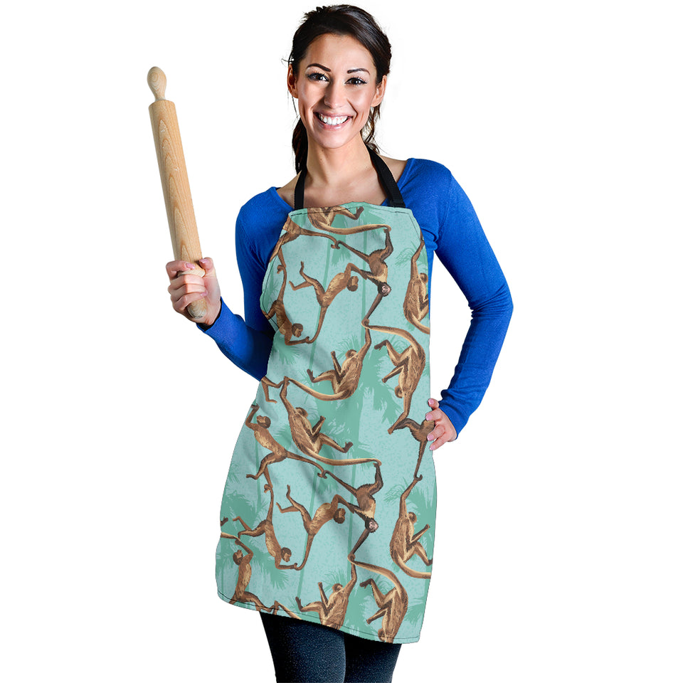 Monkey Palm Tree Background Adjustable Apron