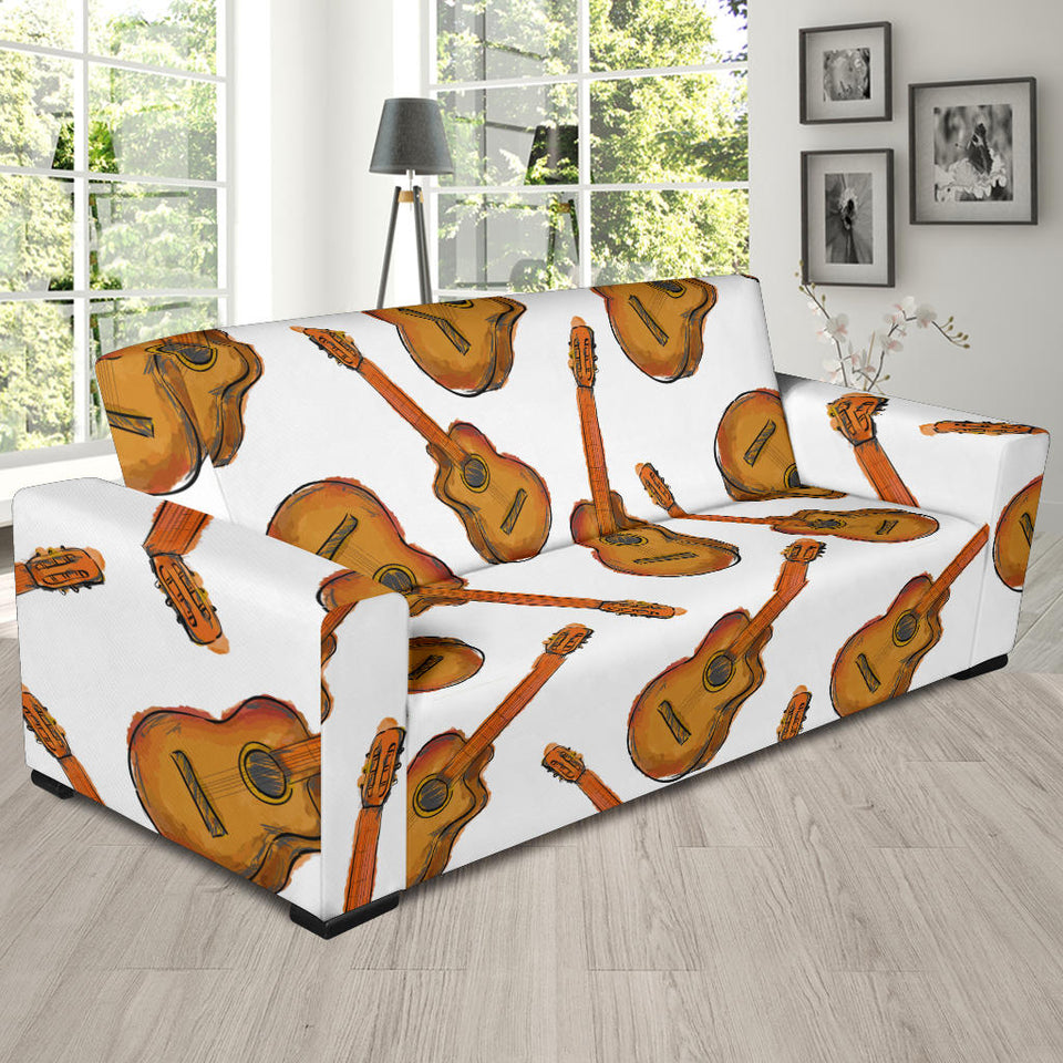 Paint Guitar Pattern Sofa Slipcover