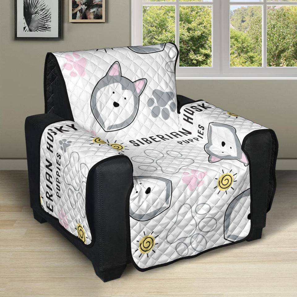 Siberian Husky design pattern Recliner Cover Protector