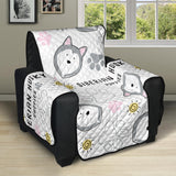 Siberian Husky design pattern Recliner Cover Protector