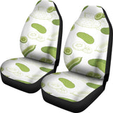 Cucumber Sketch Pattern Universal Fit Car Seat Covers