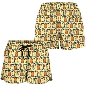 English Bulldog Pattern Print Design 02 Women Shorts