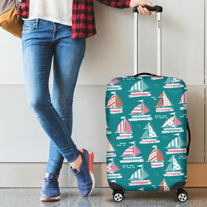 Cute Sailboat Pattern Cabin Suitcases Luggages