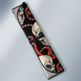 Red Snake Skull Pattern Car Sun Shade