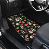 Raccoon Watermelon Pattern Front And Back Car Mats