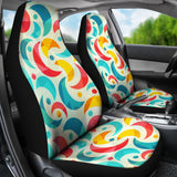 Colorful Moon Pattern Universal Fit Car Seat Covers