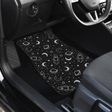 Hand Drawn Space Rocket Star Planet Front Car Mats