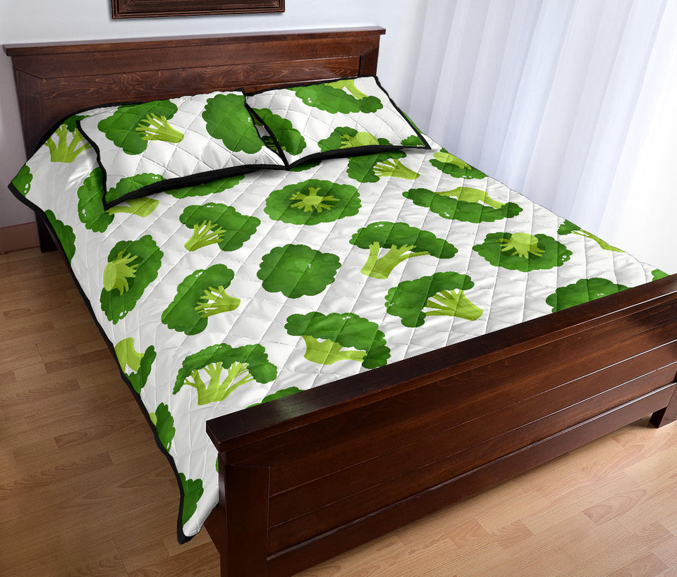 Cute broccoli pattern Quilt Bed Set