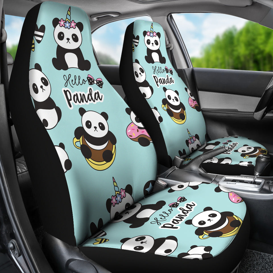 Cute Baby Panda Pattern Universal Fit Car Seat Covers