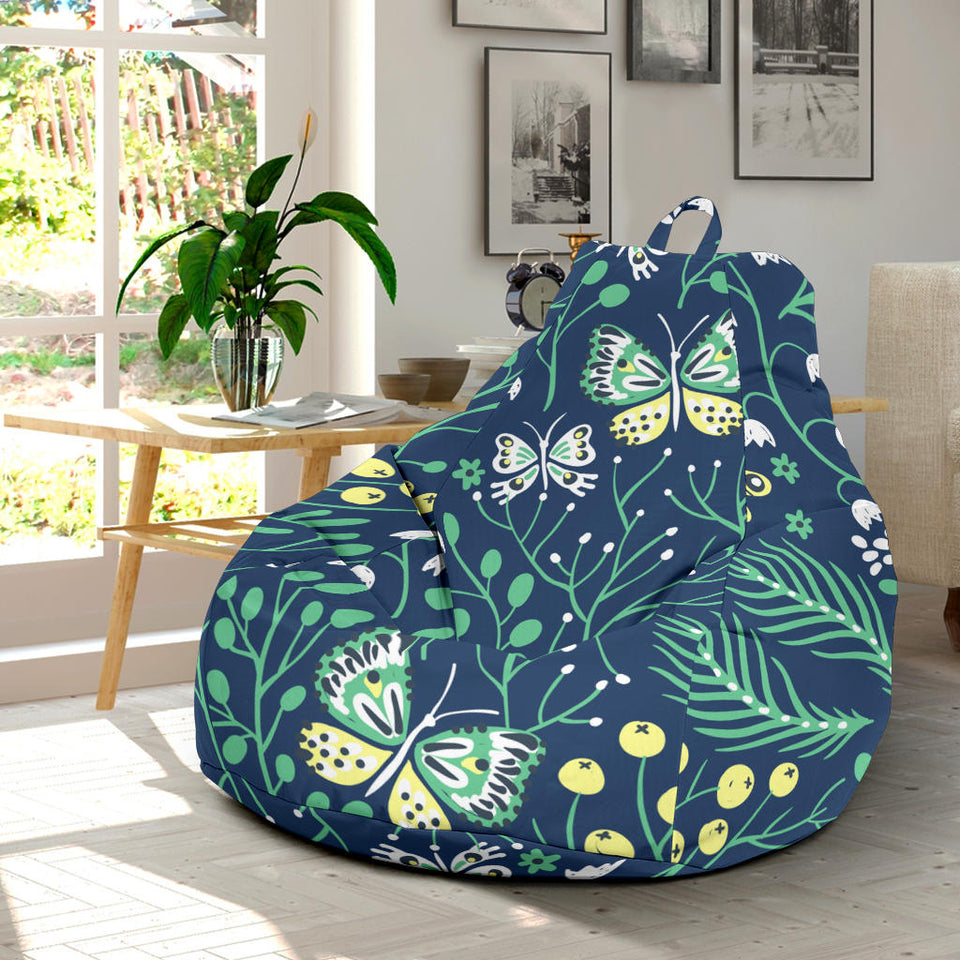 Butterfly Leaves Pattern Bean Bag Cover