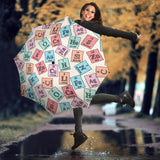 Chemistry Periodic Table Pattern Print Design 02 Umbrella