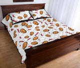 peanuts pattern background Quilt Bed Set