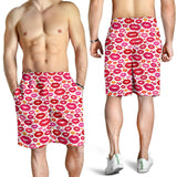 Lips Pattern Print Design 01 Men Shorts