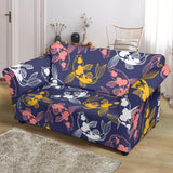 Koi Fish Carp Fish Pattern Loveseat Couch Slipcover