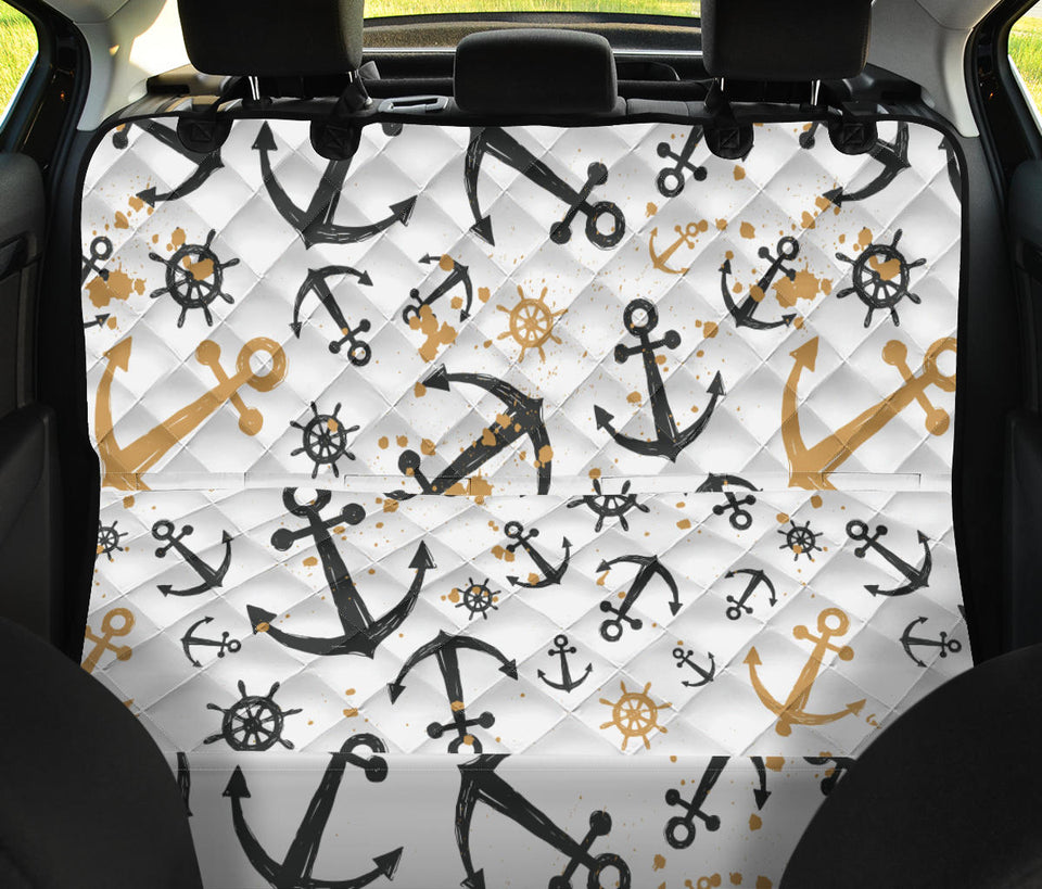Anchors Rudders Pattern Dog Car Seat Covers