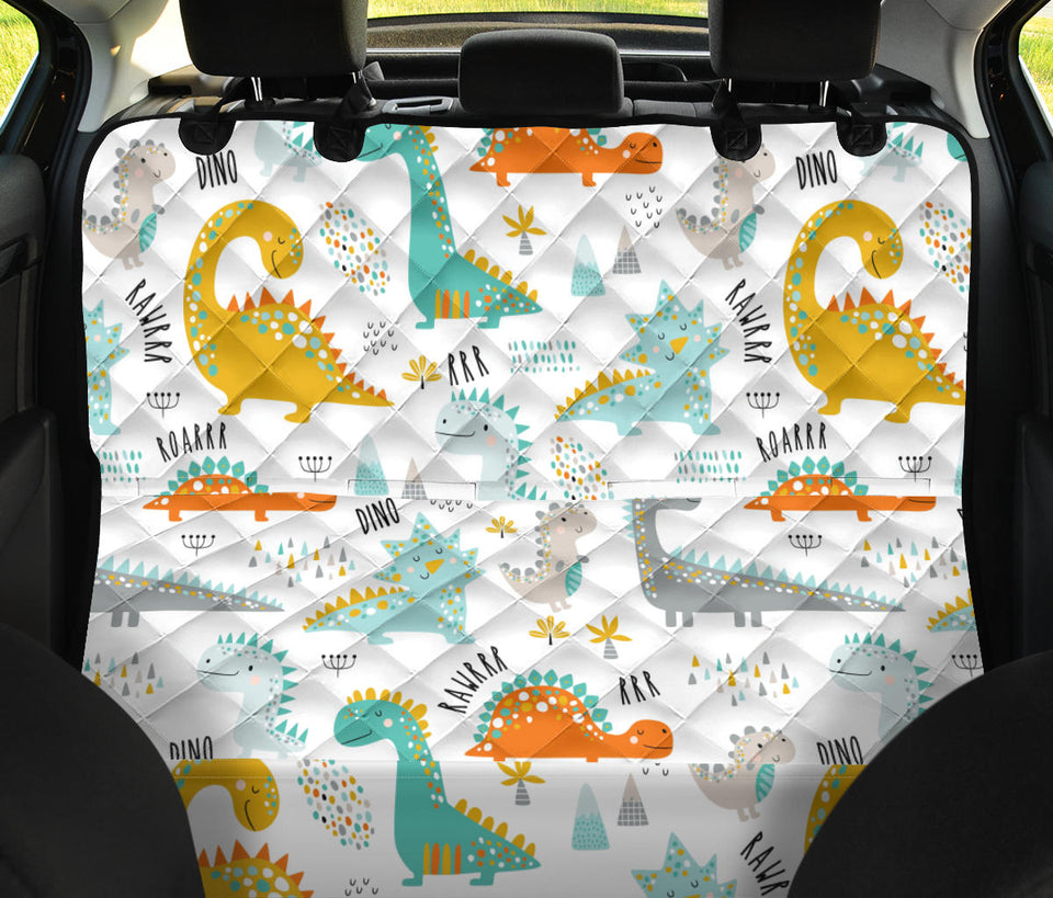 Cute Funny Kids Dinosaurs Pattern Dog Car Seat Covers