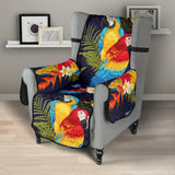 Colorful parrot flower pattern Chair Cover Protector