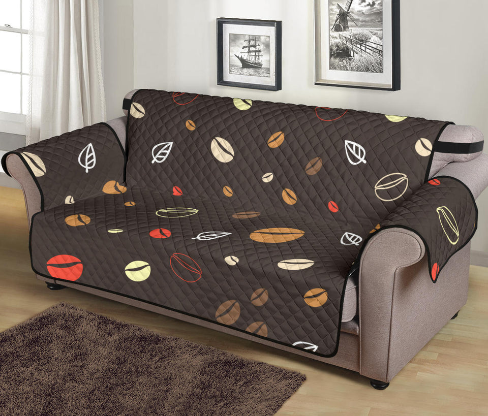 Coffee bean leave pattern Sofa Cover Protector