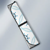Nautical Steering Wheel Chain Car Sun Shade