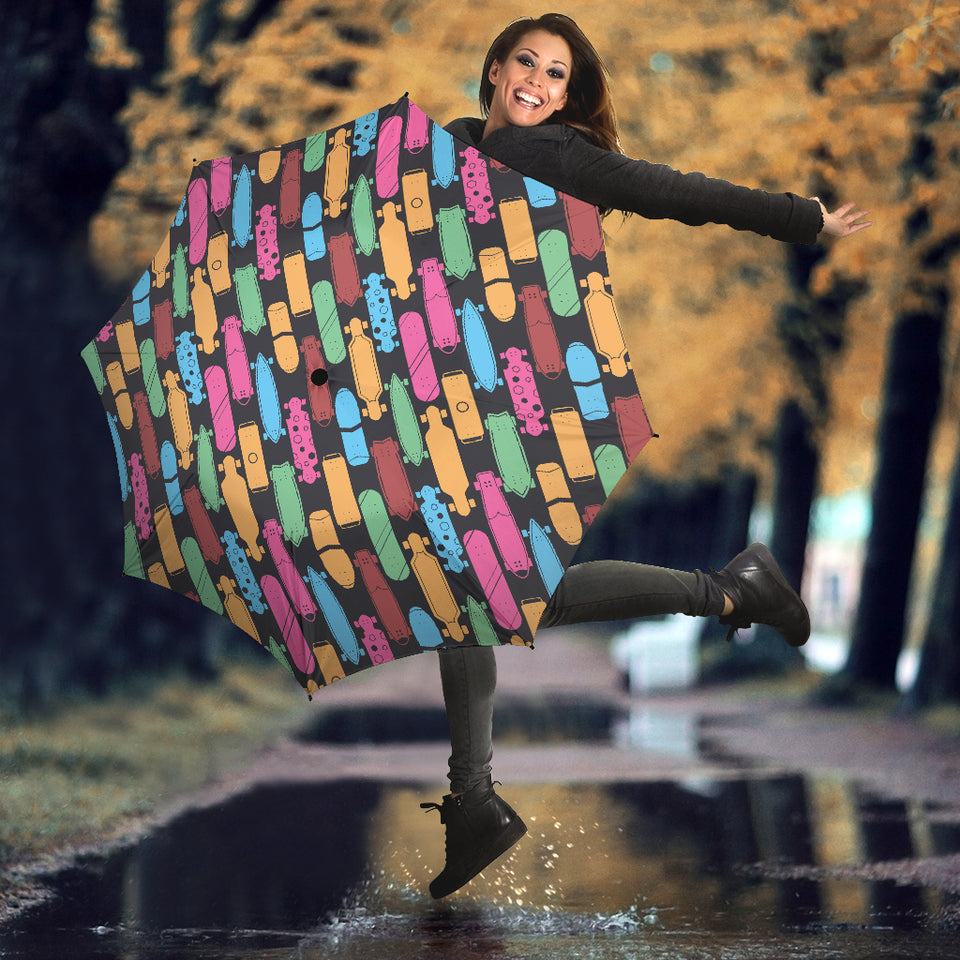 Skate Board Pattern Print Design 02 Umbrella
