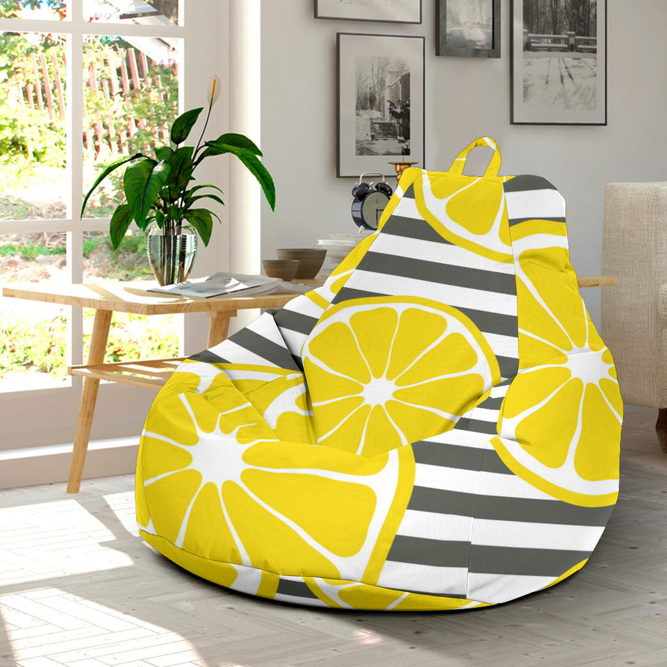 Slice Of Lemon Design Pattern Bean Bag Cover