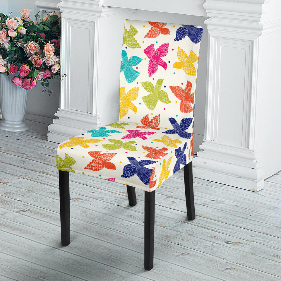 Pigeon Pattern Print Design 01 Dining Chair Slipcover