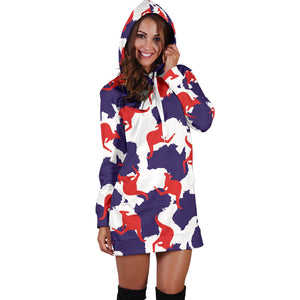 Kangaroo Australian Pattern Women'S Hoodie Dress
