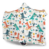 Cute Crocodile Pattern Hooded Blanket