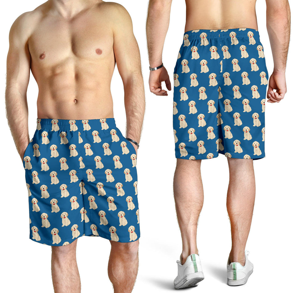 Golden Retriever Pattern Print Design 03 Men Shorts